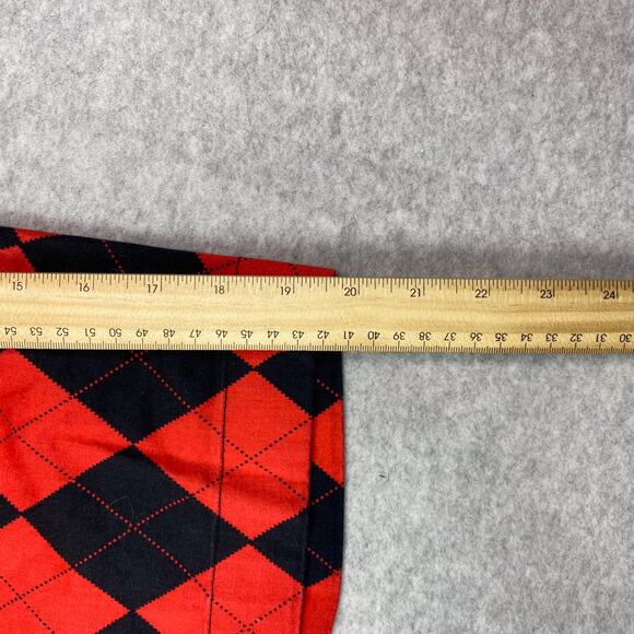 Loudmouth Golf Mens 30 Red Black Argyle Pattern Shorts - Picture 10 of 12